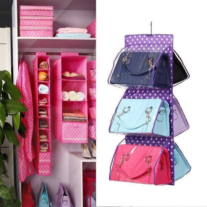 🇹🇼拉拉Lala＇s  家居用品懸掛式牛津布包包收納掛袋衣櫃收納掛袋床邊收納掛袋-細節圖8