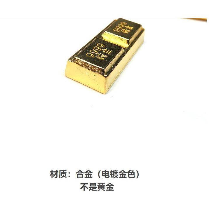 🇹🇼拉拉Lala＇s 合金小號金磚金條擺件五路財神福祿壽喜財風水金屬工藝品-細節圖3