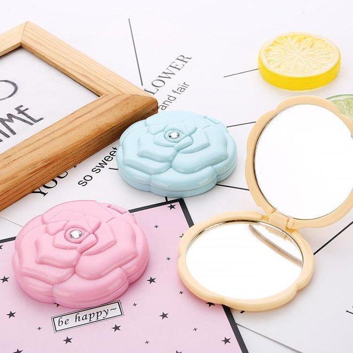 🇹🇼拉拉Lala＇s 便攜式化妝鏡 塑料折疊小巧化妝鏡 精緻美妝小圓鏡子-細節圖5