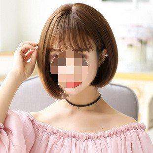 🇹🇼拉拉Lala＇s  假髮新款時尚仿真發短直發假頭套假髮女短髮直發劉海假髮-細節圖2