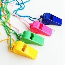 🇹🇼拉拉Lala＇s 體育用品批發塑料口哨兒童玩具彩色助威加油口哨子裁判哨球迷掛繩-細節圖2