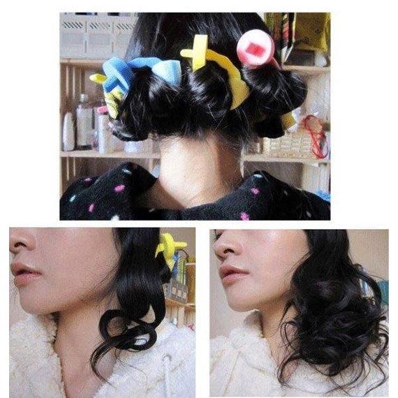 🇹🇼拉拉Lala＇s 魔法卷 卷劉海捲髮工具 海綿捲髮棒 3枚裝 睡眠捲髮器-細節圖5