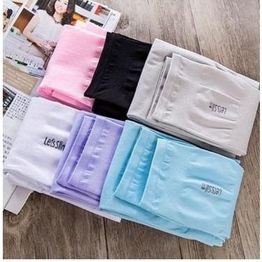 🇹🇼拉拉Lala＇s 夏季防曬手套開車戶外防紫外線冰涼袖套長款韓國冰絲臂套袖套17-2-細節圖4