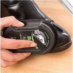 🇹🇼拉拉Lala＇s 雙面一擦即亮無色鞋蠟刷子真皮保養護理鞋油擦皮鞋海綿-細節圖2