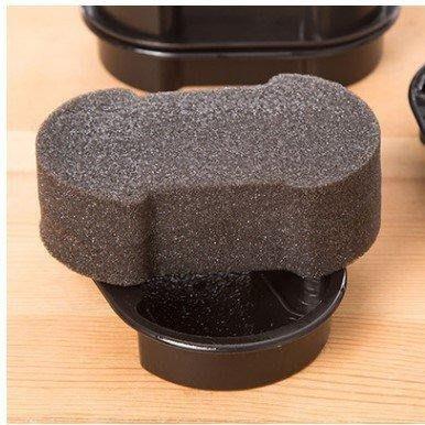 🇹🇼拉拉Lala＇s 雙面一擦即亮無色鞋蠟刷子真皮保養護理鞋油擦皮鞋海綿-細節圖5