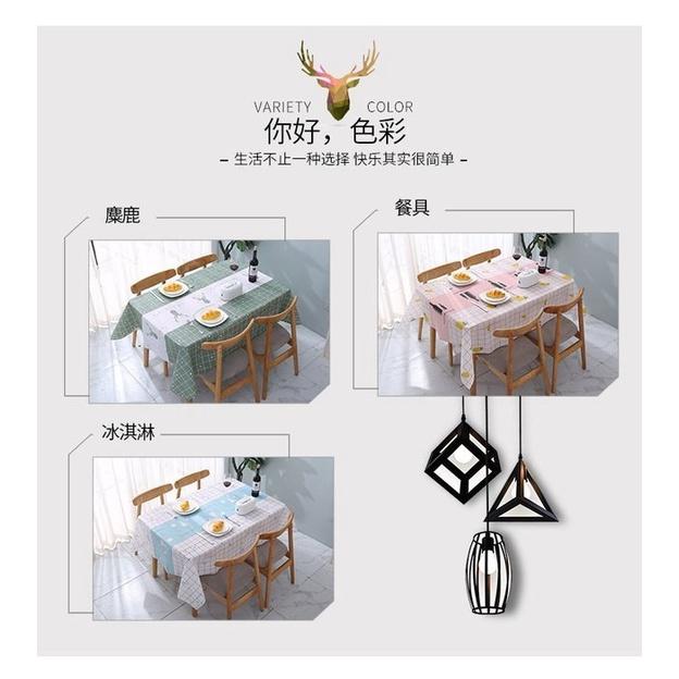 🇹🇼拉拉Lala＇s 防水防燙防油免洗PEVA桌布 長方形台佈卡通茶几餐桌印花餐布137*152-細節圖7
