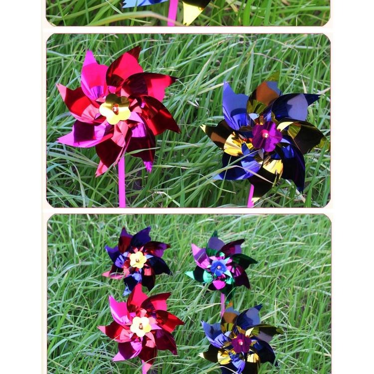 🇹🇼拉拉Lala＇s 塑料薄片小風車廣場七彩裝飾diy地攤-細節圖5