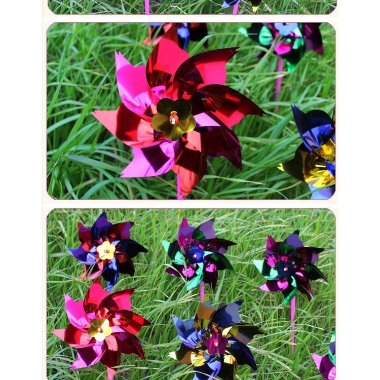 🇹🇼拉拉Lala＇s 塑料薄片小風車廣場七彩裝飾diy地攤-細節圖6