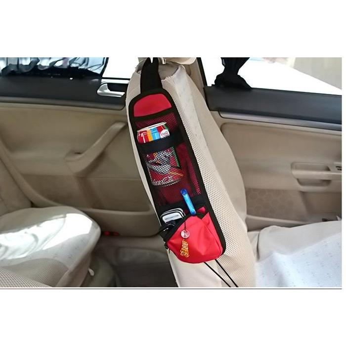 🇹🇼拉拉Lala＇s 汽車用椅側袋車載掛式收納多功能側袋雜物袋儲物水杯飲料袋內裝飾-細節圖4