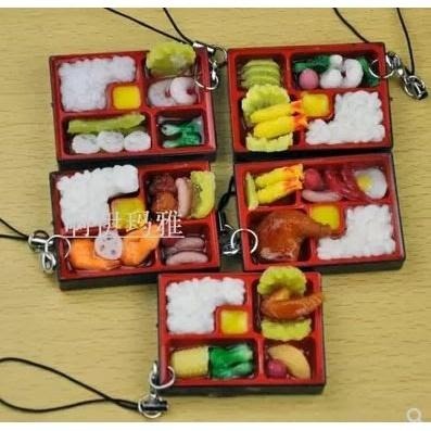 🇹🇼拉拉Lala＇s 仿真食物日本壽司盒手機挂件 創意仿真餐盒 地攤33-7-細節圖4