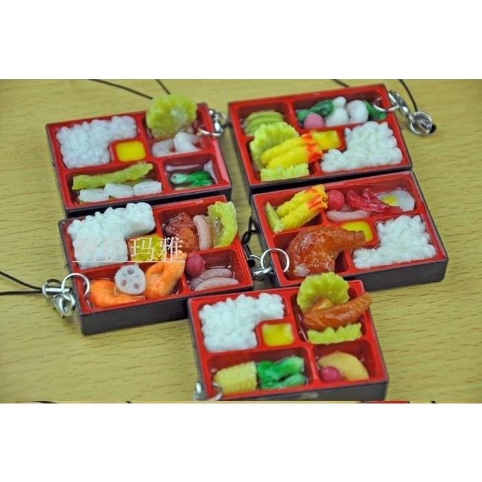 🇹🇼拉拉Lala＇s 仿真食物日本壽司盒手機挂件 創意仿真餐盒 地攤33-7-細節圖5