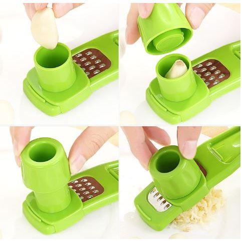 🇹🇼拉拉Lala＇s  廚房小工具 優質多功能捻蒜盒 壓蒜器 蒜泥搗蒜器 薑蒜捻蒜器-細節圖3