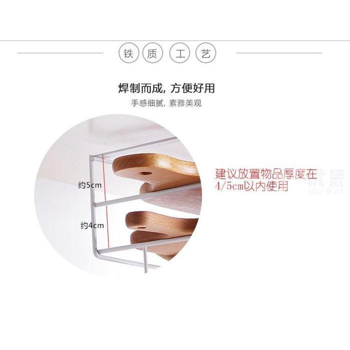 🇹🇼拉拉Lala＇s 廚房櫥櫃壁掛砧板架免打孔鐵藝案板掛架家用菜板架子置物架收納架-細節圖4