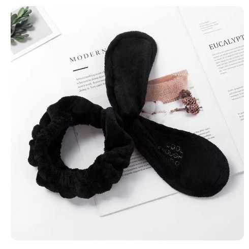 拉拉Lala＇s 女士洗臉化妝彈力束發帶兔耳朵發箍高俊熙同款時尚發帶-細節圖6