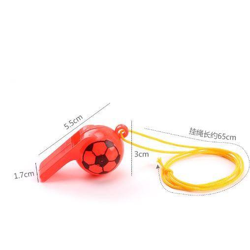 拉拉Lala＇s 鑰匙圈 足球彩色塑膠口哨 裁判哨子 球迷口哨 救援口哨 鑰匙圈哨子-細節圖2