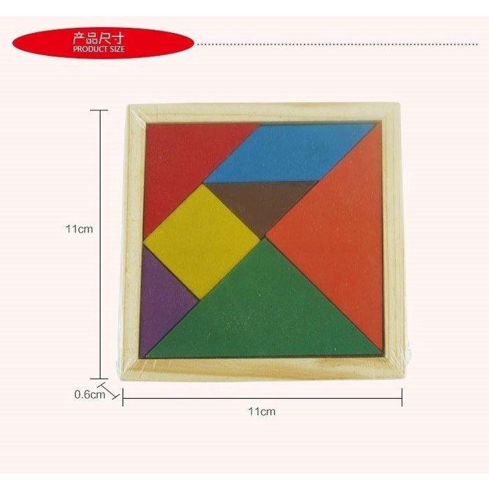 🇹🇼拉拉Lala＇s 七巧板拼圖益智認知木質七巧板拼板-細節圖2