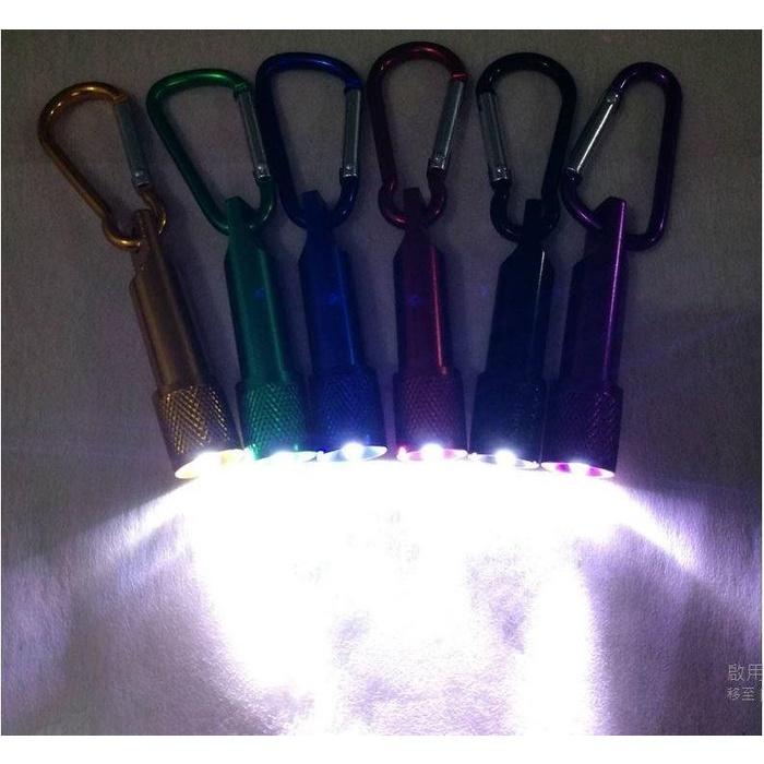 🇹🇼拉拉Lala＇s  小電筒旅行用品強光手電筒迷你登山扣LED鑰匙扣-細節圖4