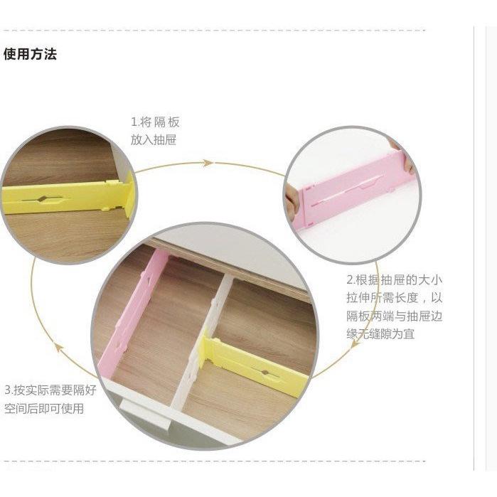 🇹🇼拉拉Lala＇s  自由伸縮餐具抽屜整理隔板多用途收納格-細節圖5