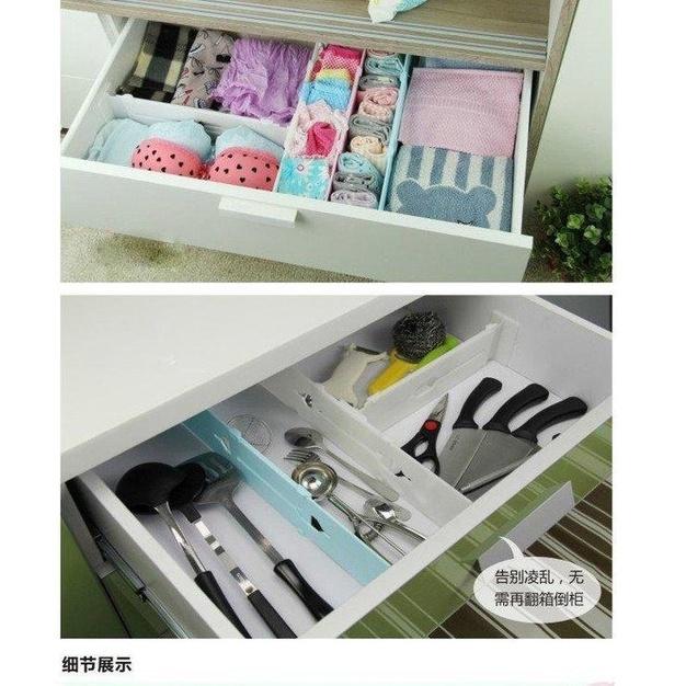 🇹🇼拉拉Lala＇s  自由伸縮餐具抽屜整理隔板多用途收納格-細節圖7