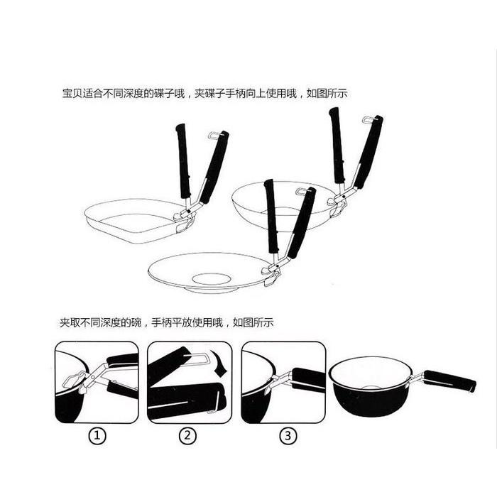 🇹🇼拉拉Lala＇s 五彩微波爐取盤夾盤器不燙手取碗器盆碗夾 微波爐夾49元-細節圖5