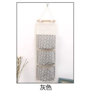 🇹🇼拉拉Lala＇s 收納掛袋多層布藝懸掛式收納袋掛兜棉麻布藝防水儲物門後收納袋-細節圖8