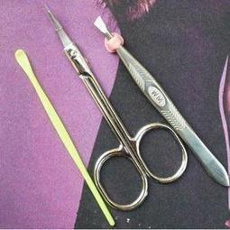 🇹🇼拉拉Lala＇s 修眉剪/眉夾/耳勺三件套 美容套裝/修眉套裝 19元-細節圖2