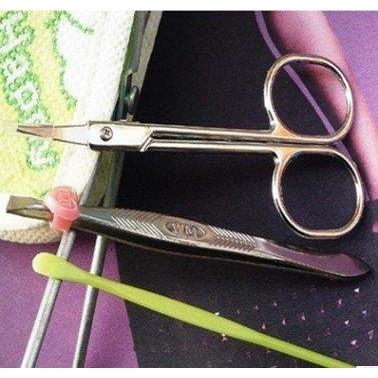 🇹🇼拉拉Lala＇s 修眉剪/眉夾/耳勺三件套 美容套裝/修眉套裝 19元-細節圖3