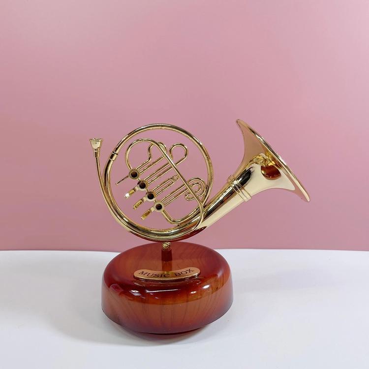 🇹🇼拉拉Lala＇s 古典管弦樂器八音轉薩克斯音樂盒家居酒櫃擺件蛋糕裝飾擺件禮品-細節圖6