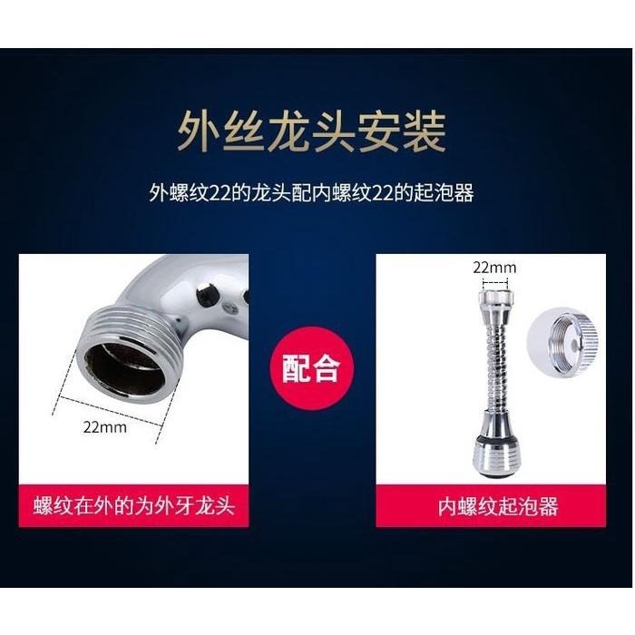 🇹🇼拉拉Lala＇s 水龍頭過濾嘴防濺花灑可旋轉自來水濾水器節水器24-7-細節圖5