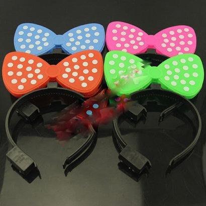 🇹🇼拉拉Lala＇s 一號閃光發光蝴蝶結髮箍 髮夾 米妮米奇髮夾頭箍 1號蝴蝶結髮箍29元-細節圖3