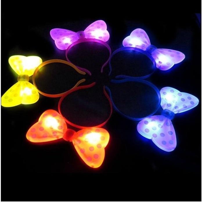 🇹🇼拉拉Lala＇s 一號閃光發光蝴蝶結髮箍 髮夾 米妮米奇髮夾頭箍 1號蝴蝶結髮箍29元-細節圖5