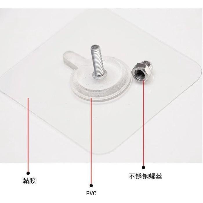 🇹🇼拉拉Lala＇s 強力粘膠承重無痕釘牆掛鉤免打孔免釘安裝掛架挂件粘貼螺絲釘掛鉤-細節圖4