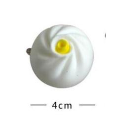 🇹🇼拉拉Lala＇s  6CM奶黃包塑膠包子柔軟 食物食品模型慢回彈手機包包挂件-細節圖4