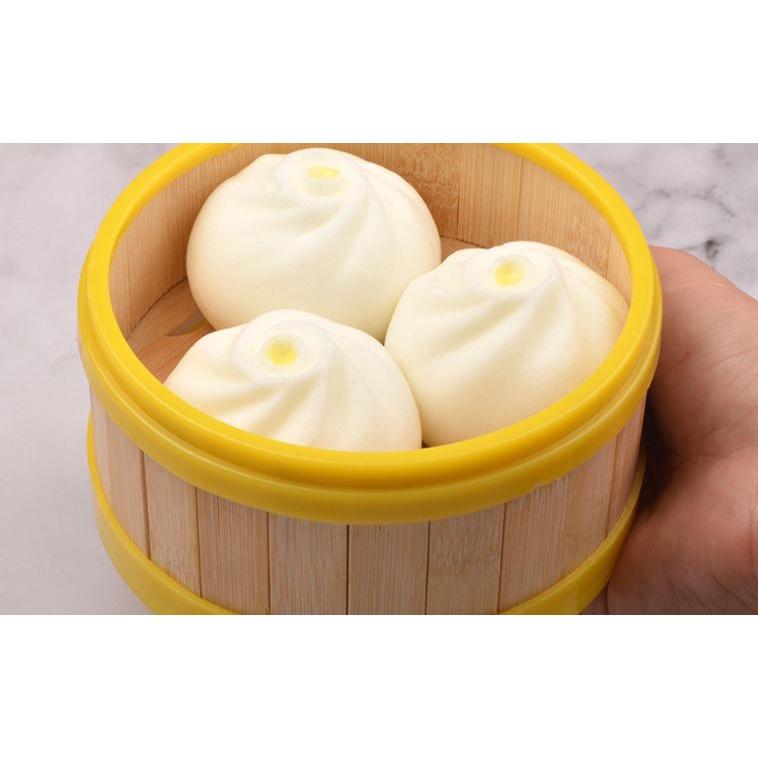 🇹🇼拉拉Lala＇s  6CM奶黃包塑膠包子柔軟 食物食品模型慢回彈手機包包挂件-細節圖8