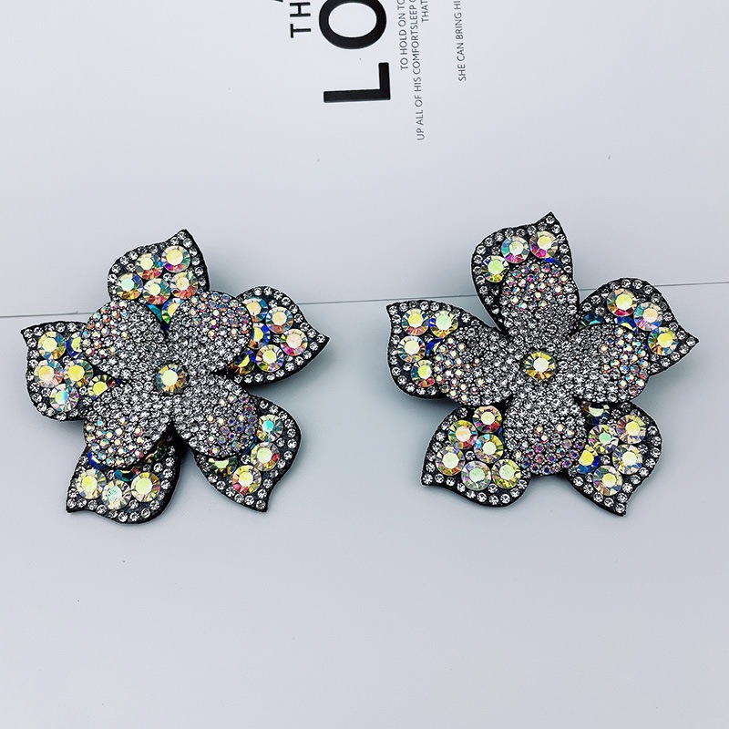 🇹🇼拉拉Lala＇s 跨國水鑽花朵鞋夾扣水晶高跟鞋DIY手工裝飾配件 可拆式皮鞋配件花-細節圖7