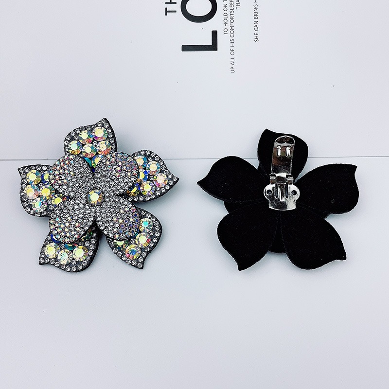 🇹🇼拉拉Lala＇s 跨國水鑽花朵鞋夾扣水晶高跟鞋DIY手工裝飾配件 可拆式皮鞋配件花-細節圖8