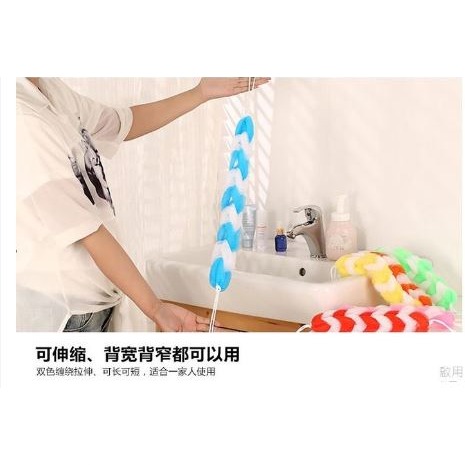 🇹🇼拉拉Lala＇s 搓澡巾長條 拉背條浴花手套搓背沐浴球洗澡巾沐浴條-細節圖3