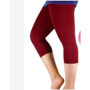 🇹🇼拉拉Lala＇s 大碼夏冰絲牛奶絲黑七分打底褲彈力修身胖薄加大薄款-規格圖8