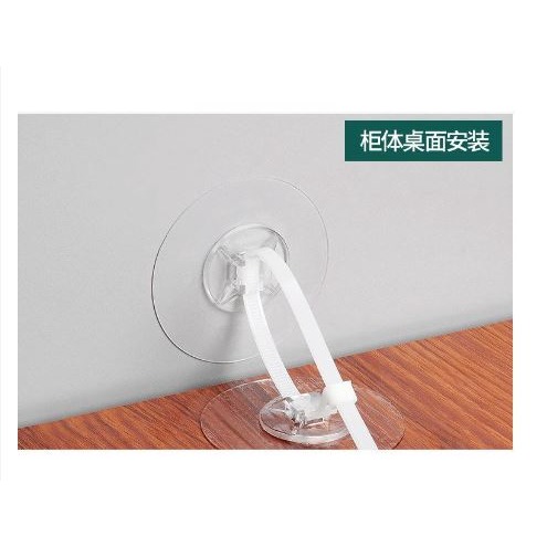🇹🇼拉拉Lala＇s 掛鉤黏鉤紮帶理線器固定貼自黏紮帶卡扣固定電線櫃子防傾 倒固定器-細節圖3