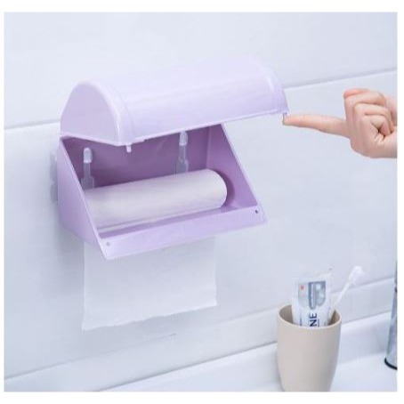 🇹🇼拉拉Lala＇s 廁所防水濺紙巾盒架廁紙盒吸盤免打孔浴室衛生紙盒捲紙盒-細節圖7