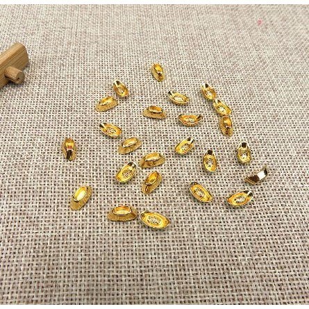 🇹🇼拉拉Lala＇s 迷你小元寶擺件迷你合金金屬金元寶銀元寶寺廟用品工藝品-細節圖5