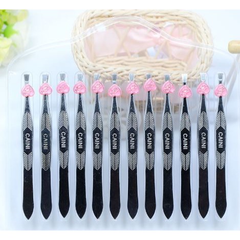 🇹🇼拉拉Lala＇s 不銹鋼眉夾平口斜口眉毛夾 美裝必備眉剪修眉夾-細節圖3