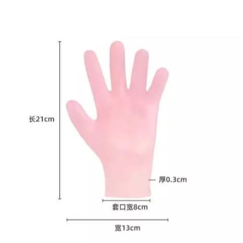 🇹🇼拉拉Lala＇s 矽膠足膜套矽膠保濕襪腳膜襪保濕嫩白腳跟防開裂護全腳套柔軟-細節圖2