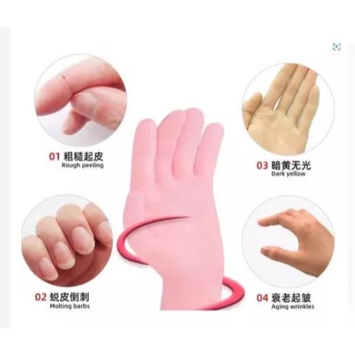 🇹🇼拉拉Lala＇s 矽膠足膜套矽膠保濕襪腳膜襪保濕嫩白腳跟防開裂護全腳套柔軟-細節圖4