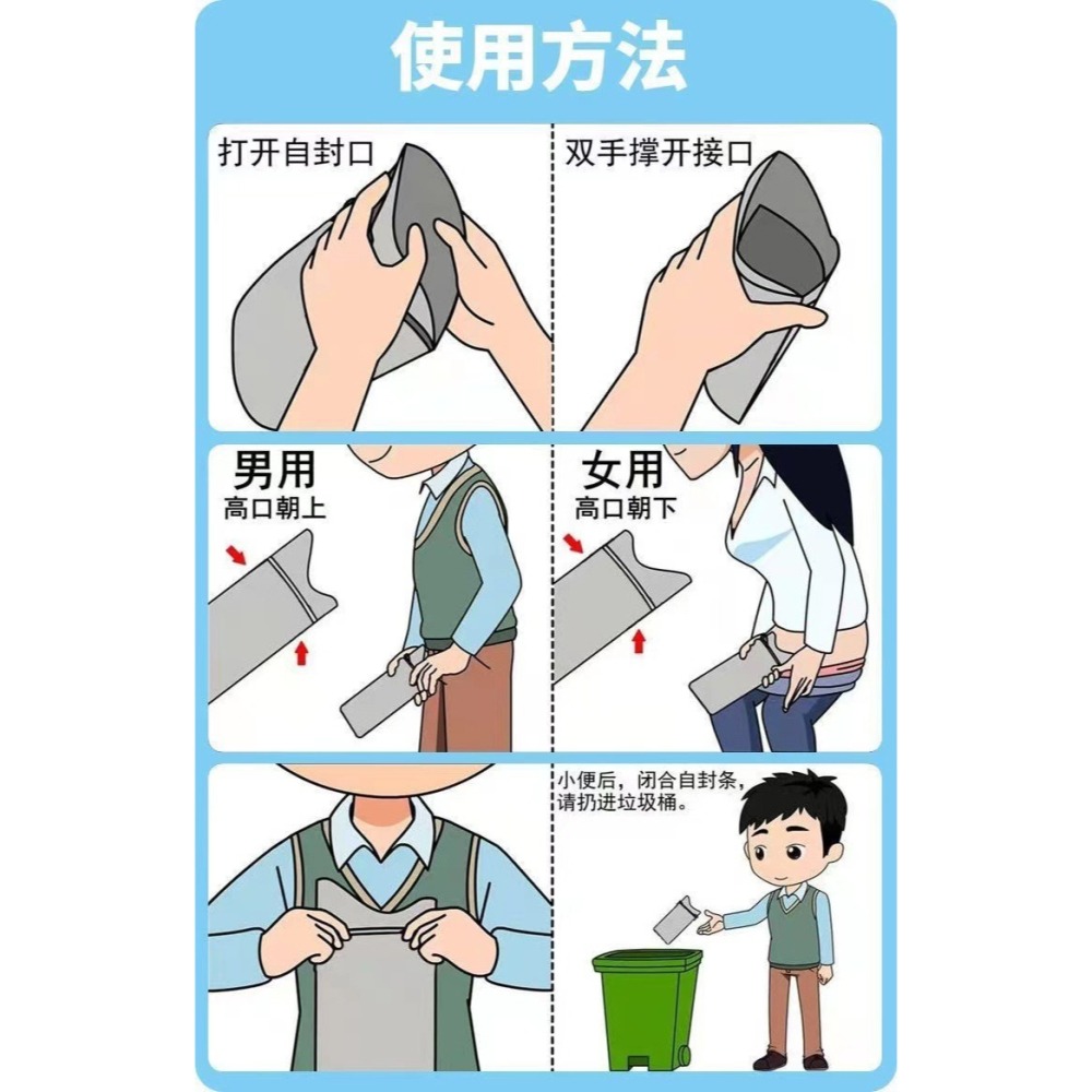 🇹🇼拉拉Lala＇s 一次性車載緊急尿袋快速凝固塞車小便袋防臭防漏嘔吐尿袋-細節圖2