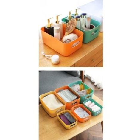 🇹🇼拉拉Lala＇s 日式塑料收納盒子桌面化妝品雜物儲物籃家用衣服收納箱收納筐4-1-細節圖6