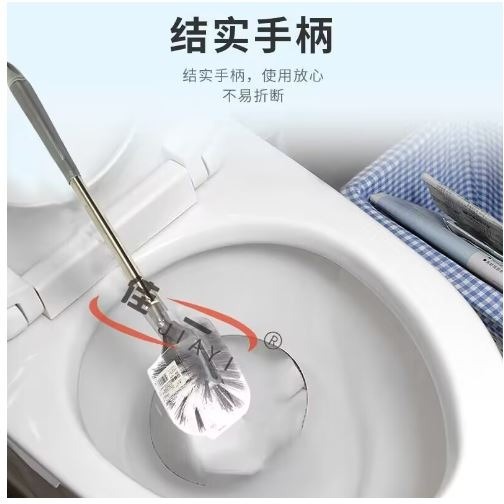 🇹🇼拉拉Lala＇s 鋼管把馬桶刷 雙面廁所刷 清潔刷不銹鋼把潔廁刷家事刷-細節圖3