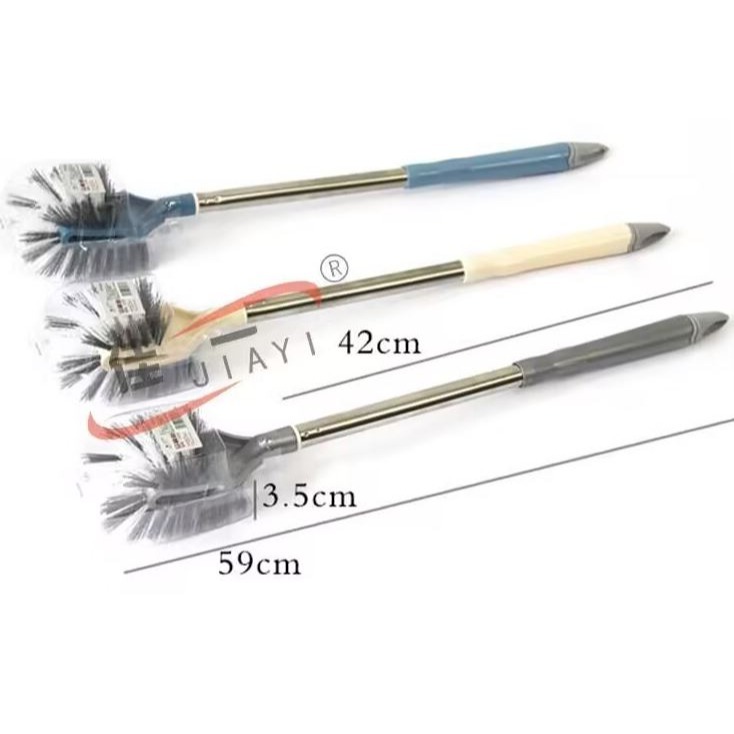 🇹🇼拉拉Lala＇s 鋼管把馬桶刷 雙面廁所刷 清潔刷不銹鋼把潔廁刷家事刷-細節圖4