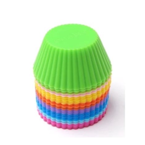 🇹🇼拉拉Lala＇s 矽膠蛋糕模具套裝圓形7cm蛋糕杯9色烘焙馬芬杯蛋糕杯矽膠蛋撻模具-細節圖3