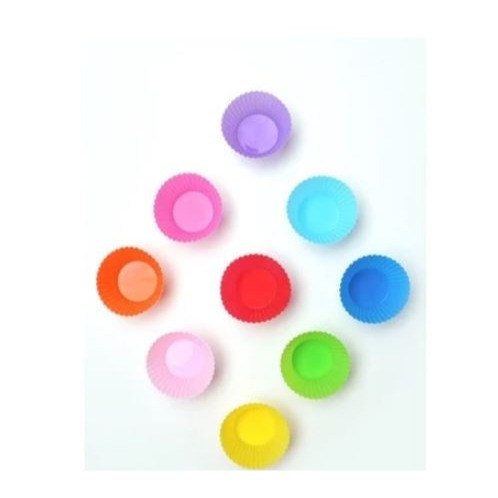 🇹🇼拉拉Lala＇s 矽膠蛋糕模具套裝圓形7cm蛋糕杯9色烘焙馬芬杯蛋糕杯矽膠蛋撻模具-細節圖6